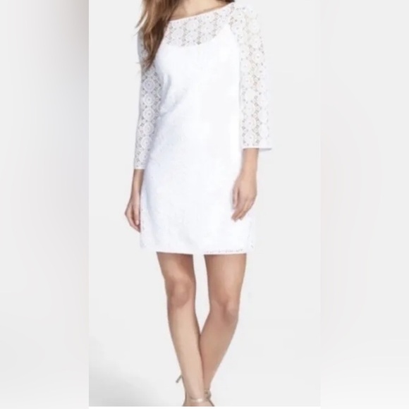 Lilly Pulitzer Topanga Resort White Breakers Lace Dress HTF NWT XL - Picture 2 of 14